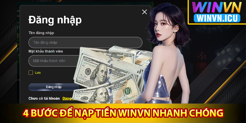 4 bước để nạp tiền Winvn nhanh chóng